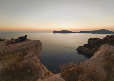 Sardinia Horft yfir Alghero flóann